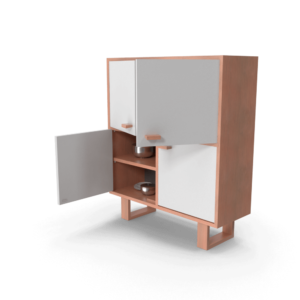 Minimalist white wardrobe